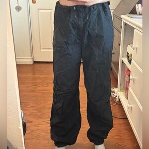 Cotton On Black Parachute Pants